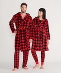 Little Blue House Buffalo Plaid Adult Fleece Robe