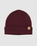 Tentree Wool Kurt Beanie - Deep Burgundy