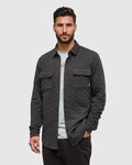 Tentree Quilted Colville Shaket - Meteorite Black Heather