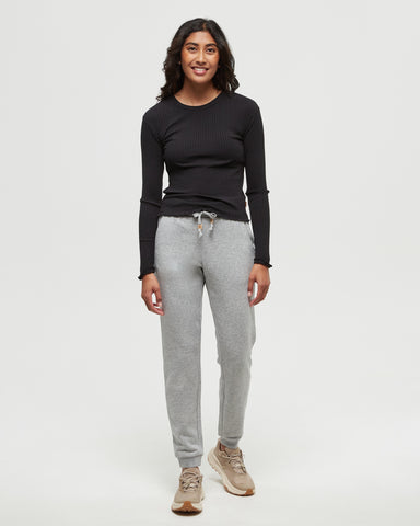 Tentree Fleece Bamone Sweatpants - Harbour Grey Heather
