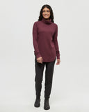 Tentree Highwood Turtleneck - Deep Burgundy