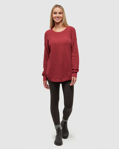 Tentree Broughton Sweater - Crimson Heather