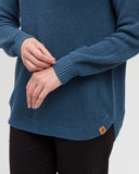 TenTree Womens Broughton Sweater- Blue Horizon