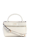 Guess Justine Mini Satchel - White