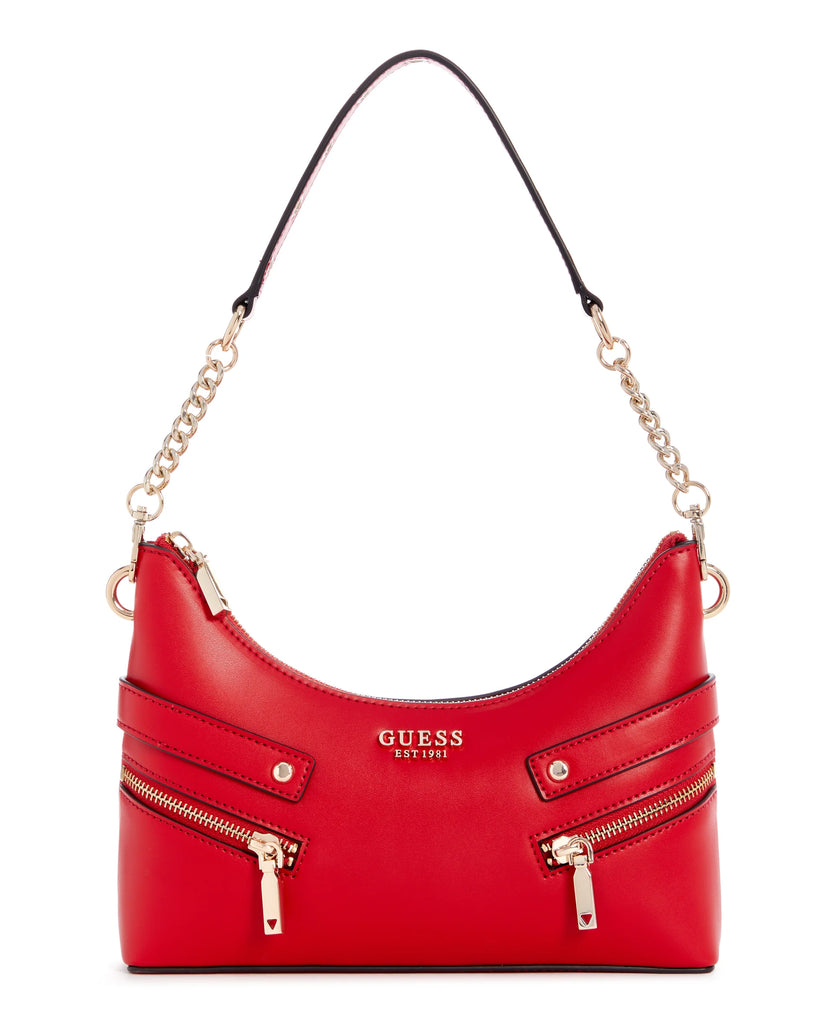 Guess Trissa Top Zip Shoulder Bag Red Four Seasons Clothing