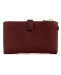 Guess Eco Gloriana Slg Dbl Zip Organizer - Burgundy