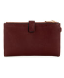 Guess Eco Gloriana Slg Dbl Zip Organizer - Burgundy