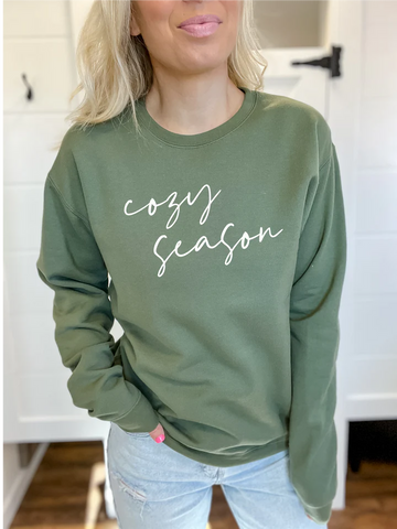 Blonde Ambition Cozy Season Cozy Crew Neck Sweater