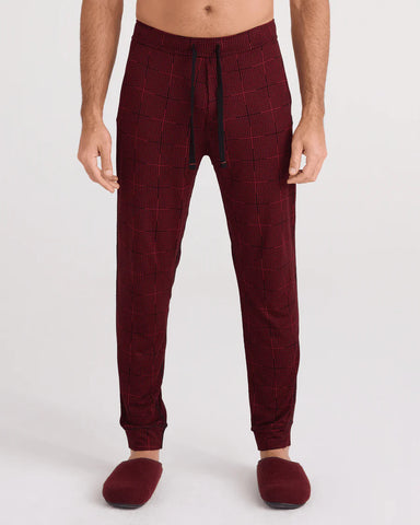 Saxx Snooze Pant - Rad Plaid Carbernet