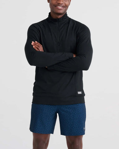 Saxx Men's Multi Sport 2N1 Short - Ikat Check Navy