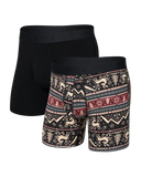 Saxx DT Cooling Cotton BB 2PK - Caribou/Black