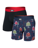 Saxx Vibe Xtra BB Fly 2PK - Jiggle Bells/Red WB