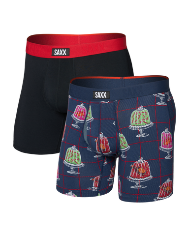 Saxx Vibe Xtra BB Fly 2PK - Jiggle Bells/Red WB