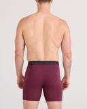 SAXX Essential Cotton Boxer Brief- Maroon
