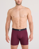 SAXX Essential Cotton Boxer Brief- Maroon