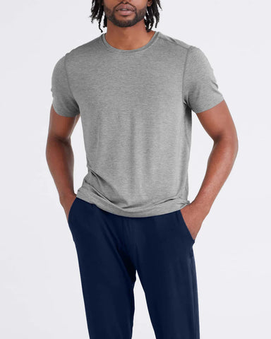Saxx Snooze Short Sleeve Tee - Dark Grey Heather