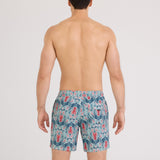 Saxx Oh Bouy 2N1 Volley 7" - Lobster Flourish-Mint