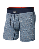 Saxx Vibe Xtra Soft Comfort Boxer Brief Fly - Anchor Stripe-Blue