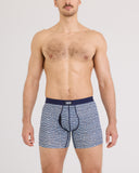 Saxx Vibe Xtra Soft Comfort Boxer Brief Fly - Anchor Stripe-Blue