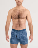 SAXX Vibe Xtra Soft Comfort Boxer Brief Fly 2 Pack- Frenetic Tweed/Maritime