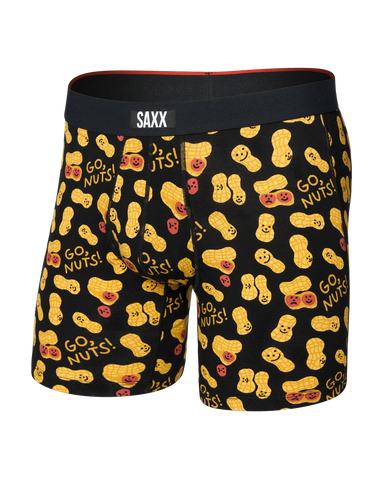Saxx Men's Vibe Xtra BB Fly - Go Nuts Black