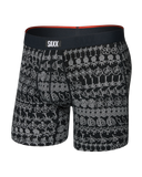 Saxx Vibe Xtra Soft Comfort Boxer Brief Fly- Island Lineup Black