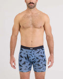 Saxx Vibe Xtra Soft Comfort Boxer Brief Fly - Protect The Nuts - Blue Horizon