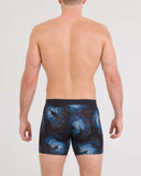 Saxx Vibe Xtra Soft Comfort Boxer Brief Fly - Sun Day School-Navy