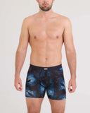 Saxx Vibe Xtra Soft Comfort Boxer Brief Fly - Sun Day School-Navy