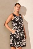 Tribal Reversible Dress with Pockets