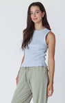 Dex Waffle Knit Tank - Light Heather Grey