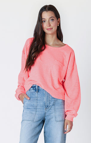 Dex Sweatshirt - Bright Coral