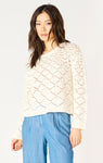 Dex Crochet Sweater - Ecru