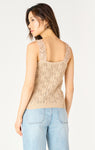 Dex Ruffled Trim Tank -  Deep Taupe