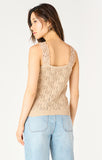 Dex Ruffled Trim Tank -  Deep Taupe