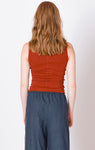 Dex Women's Ribbed Tank - Burnt Orange