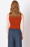 Dex Women's Ribbed Tank - Burnt Orange