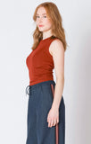 Dex Women's Ribbed Tank - Burnt Orange