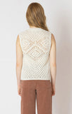 Dex Women's Pattern Pointelle Sweater - Ecru