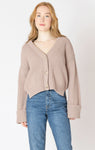Dex Women's Cuffed Cardigan - Warm Taupe