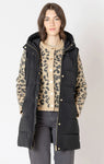 Dex Women's Hooded Puffer Vest - Black