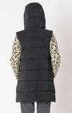 Dex Women's Hooded Puffer Vest - Black