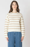 Dex Women's Sweater - Cream/Sand Stripe