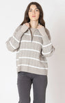 Dex Women's Sweater - Light Taupe/White