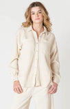 Room 34 Women's Ribbed Knit Jacket - Cake Batter