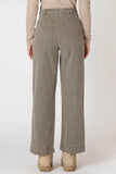Room 34 Women's Straight Leg Pant - Army Green