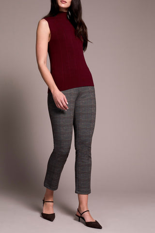Tribal Women's Mock Neck Top - Wine