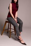 Tribal Women's Mock Neck Top - Wine