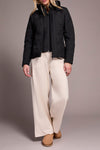 Tribal Women's L/s Puffer W/ Removable Hoodie - Black