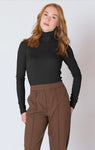 Dex Exposed Seam Turtleneck - Black